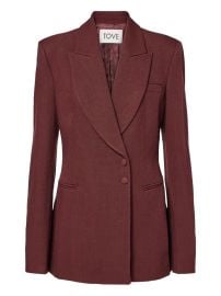 TOVE Yana double-breasted Blazer Red at Farfetch