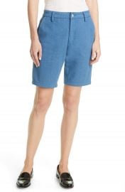 TRAVE Sydney High Waist Denim Trouser Shorts   Nordstrom at Nordstrom