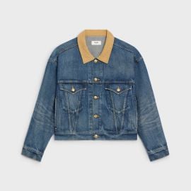 TRUCKER JACKET IN DARK UNION WASH DENIM - DARK UNION WASH CELINE at Celine