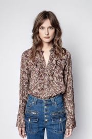 TUSKA SATIN THORN SHIRT at Zadig and Voltaire