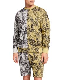 TWENTY Montreal Mens Hyper Reality Pineapple-Print Sweatshirt at Neiman Marcus