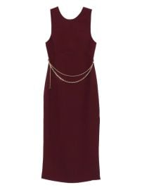 TWINSET chain-embellished Sleeveless Midi Dress Red at Farfetch
