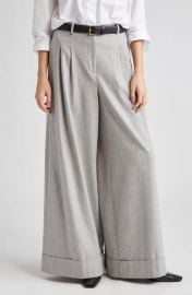 TWP Averyl High Waist Wide Leg Wool Blend Pants at Nordstrom