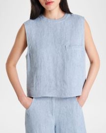 TWP Cropped Hemp Muscle Tank at Neiman Marcus
