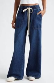 TWP Drawstring Denim Wide Leg Pants at Nordstrom Rack