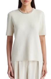 TWP Embellished Cashmere T Shirt at Nordstrom