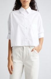 TWP Next Ex Crop Button-Up Shirt at Nordstrom
