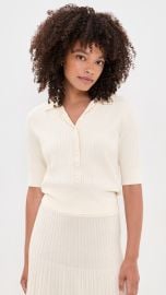 TWP Short Sleeve Polo Sweater | Shopbop at Shopbop