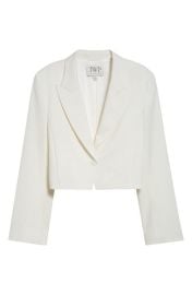 TWP Stretch Cotton & Wool Blazer with Pleat Placket at Nordstrom