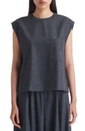 TWP Wool Cashmere Blend Muscle T Shirt at Nordstrom