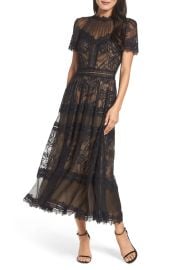 Tadashi Shoji Lace Midi Dress at Nordstrom