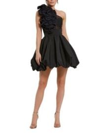 Taffeta One Shoulder Ruffle Bubble Mini Dress at Bloomingdales