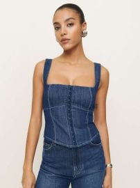 Tagliatelle Denim Top at Reformation