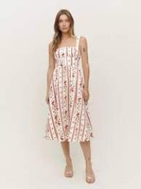 Tagliatelle Linen Dress - Sleeveless Midi at Reformation