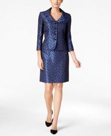 Tahari ASL Jacquard Skirt Suit  at Macys