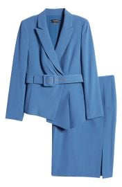 Tahari ASL Nested Belted Jacket and Skirt at Nordstrom