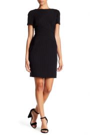 Tahari ASL Pinstriped Short Sleeve Sheath Dres at Nordstrom rack