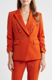 Tahari ASL Ruched Sleeve Jacket at Nordstrom