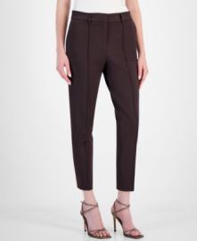 Tahari ASL Womens Ponte Seamed-Front Ankle Pants - Macys at Macys