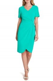 Tahari Asymmetrical Knot Sheath Dress Nordstrom at Nordstrom