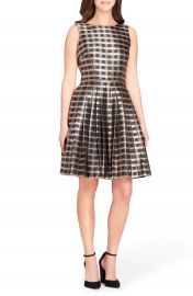 Tahari Jacquard Fit   Flare Dress at Nordstrom