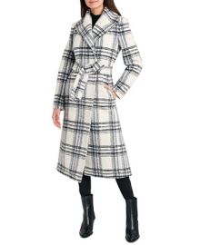 Tahari Plaid Belted Wrap Coat  Reviews - Coats  Jackets - Women - Macys at Macys