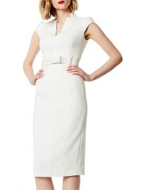 Tailored Belted Dress by Karen Millen at David Jones