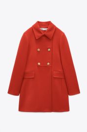 Tailored Buttoned Coat at Zara