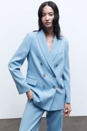 Tailored Double Breasted Blazer at Zara