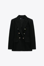 Tailored Double Breasted Blazer at Zara