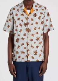Tailored-Fit \'Floral Sketch\' Short-Sleeve Shirt at Paul Smith