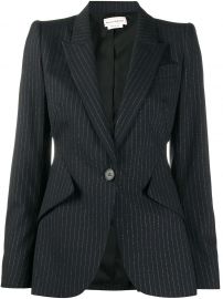 Tailored Pinstripe Blazer by Alexander McQueen at Farfetch