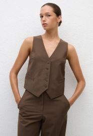 Tailored Waistcoat - Coffee - Matteau at Matteau