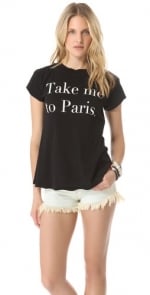 Take me to Paris tee by Wildfox at Shopbop