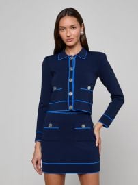 Tala Cardigan in MidnightPop Blue L39AGENCE at L'Agence
