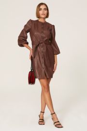 Tallen Faux Leather Shirtdress by Shoshanna for 69 Rent the Runway at Rent the Runway