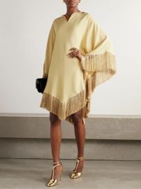 Taller Marmo Gloria fringed crepe kaftan at Net a Porter