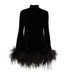 Taller Marmo Piccolo Ubud Feather trimmed Minidress at Harrods