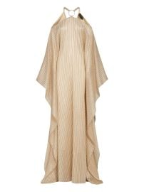 Taller Marmo Sepik striped-pattern Maxi Dress Neutrals at Farfetch