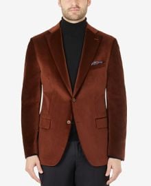 Tallia Mens Slim-Fit Brown Velvet Blazer  Reviews - Blazers  Sport Coats - Men - Macys at Macys