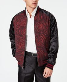 Tallia Mens Slim-Fit Rose Bomber Jacket   Reviews - Coats  Jackets - Men - Macys at Macys