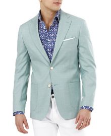 Tallia Mens Slim-Fit Seafoam Solid Blazer  Reviews - Blazers  Sport Coats - Men - Macys at Macys