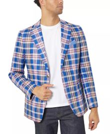 Tallia Slim Fit Patterned Linen Sportcoats - Macys at Macys