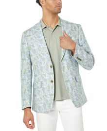 Tallia Slim Fit Patterned Linen Sportcoats - Macys at Macys