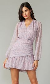 Tamara Crinkled Georette Dress at Greylin