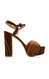 Tamara Suede Platform Sandals By Gianvito Rossi at Moda Operandi