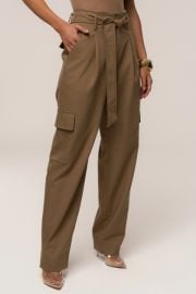 Tan Alexis Belted Cargo Pants curated on LTK at Jluxlabel