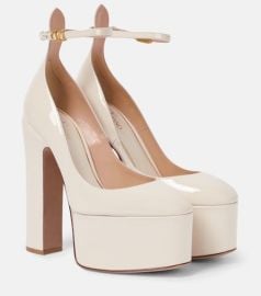 Tan-Go patent leather platform pumps at Mytheresa