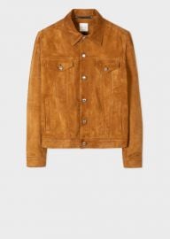 Tan Suede Trucker Jacket - Paul Smith US at Paul Smith