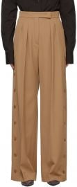 Tan Wool Kirsch Trousers at Ssense